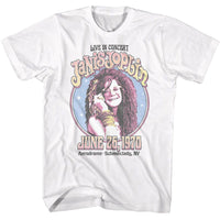 Thumbnail for JANIS JOPLIN-JANIS JOPLIN CIRCLE SPARKLE-WHITE ADULT S/S TSHIRT