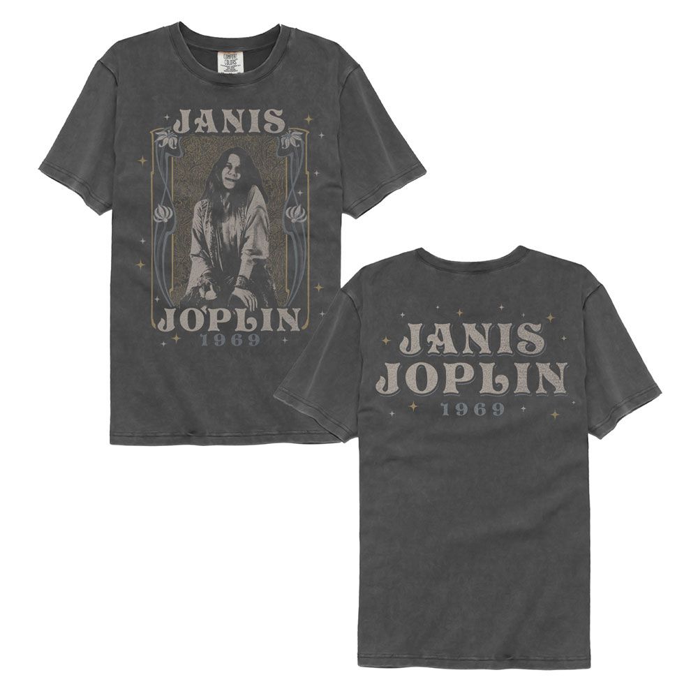 JANIS JOPLIN-JANIS JOPLIN NOUVEAU FRAME 1969-PEPPER COMFORT COLOR ADULT S/S TSHIRT ***F&B***