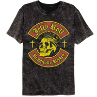 Thumbnail for JELLY ROLL-JELLY ROLL SKULL AND CROSSES-MINERAL WASH BLACK ADULT S/S TSHIRT