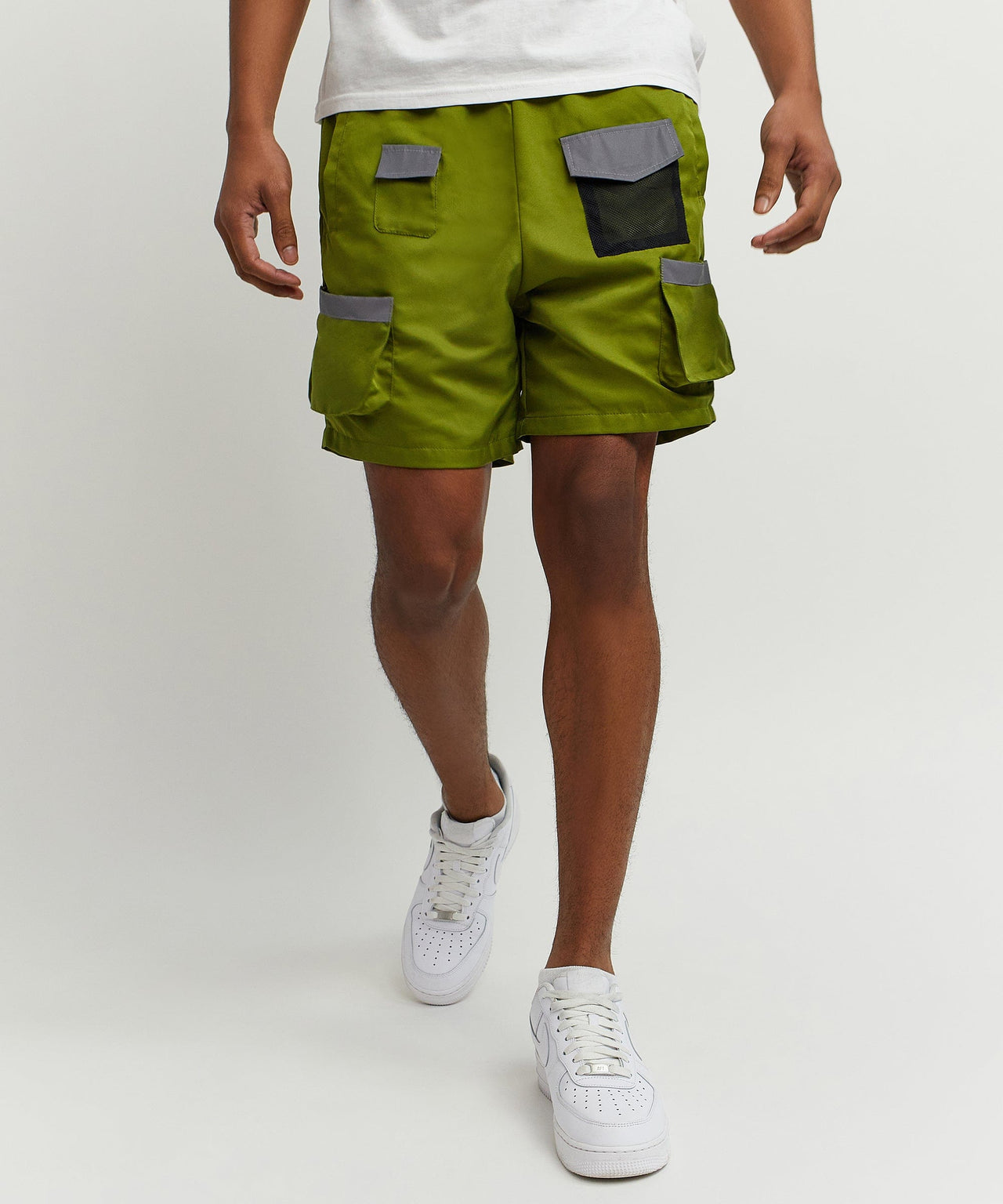 Multi Pocket Nylon Cargo Short