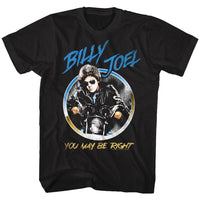 Thumbnail for BILLY JOEL-YOU MAY BE RIGHT-BLACK ADULT S/S TSHIRT