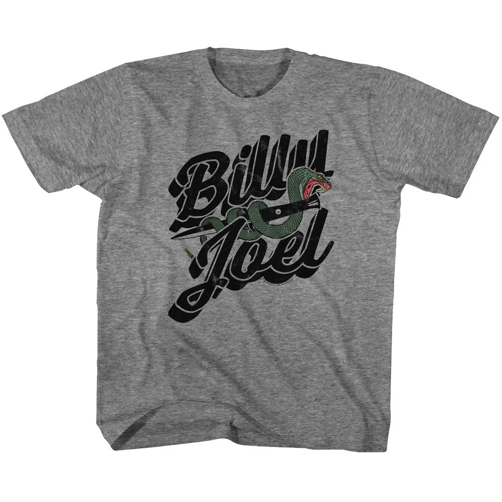 BILLY JOEL-ONLY THE GOOD-GRAPHITE HEATHER YOUTH S/S TSHIRT
