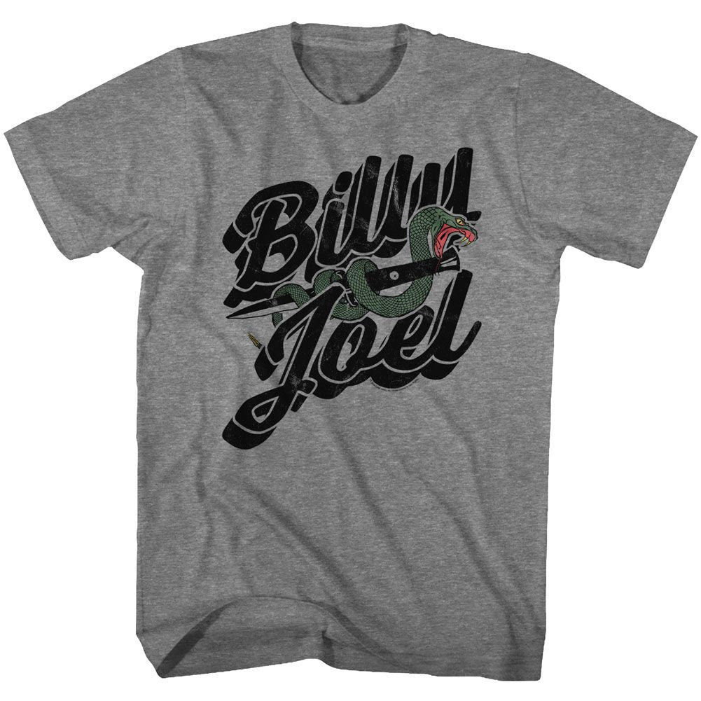 BILLY JOEL-ONLY THE GOOD-GRAPHITE HEATHER ADULT S/S TSHIRT