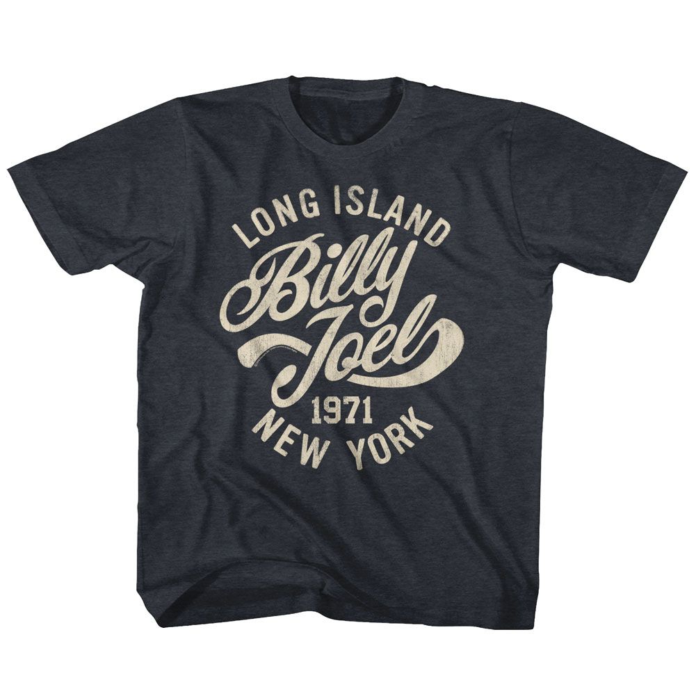BILLY JOEL-LONG ISLAND-VINTAGE NAVY TODDLER S/S TSHIRT