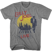 Thumbnail for BILLY JOEL-B JOEL LIVE CITY-GRAPHITE HEATHER ADULT S/S TSHIRT