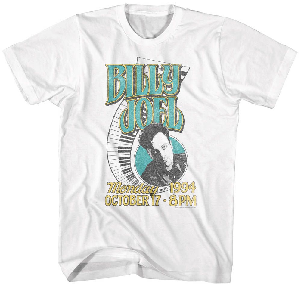 BILLY JOEL-BILLY JOEL 94-WHITE ADULT S/S TSHIRT