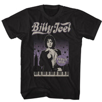 Thumbnail for BILLY JOEL-BILLY JOEL CITYSCAPE WITH STARS-BLACK ADULT S/S TSHIRT