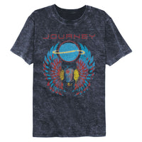 Thumbnail for JOURNEY-JOURNEY SCARAB WITH ORB-MINERAL WASH NAVY ADULT S/S TSHIRT