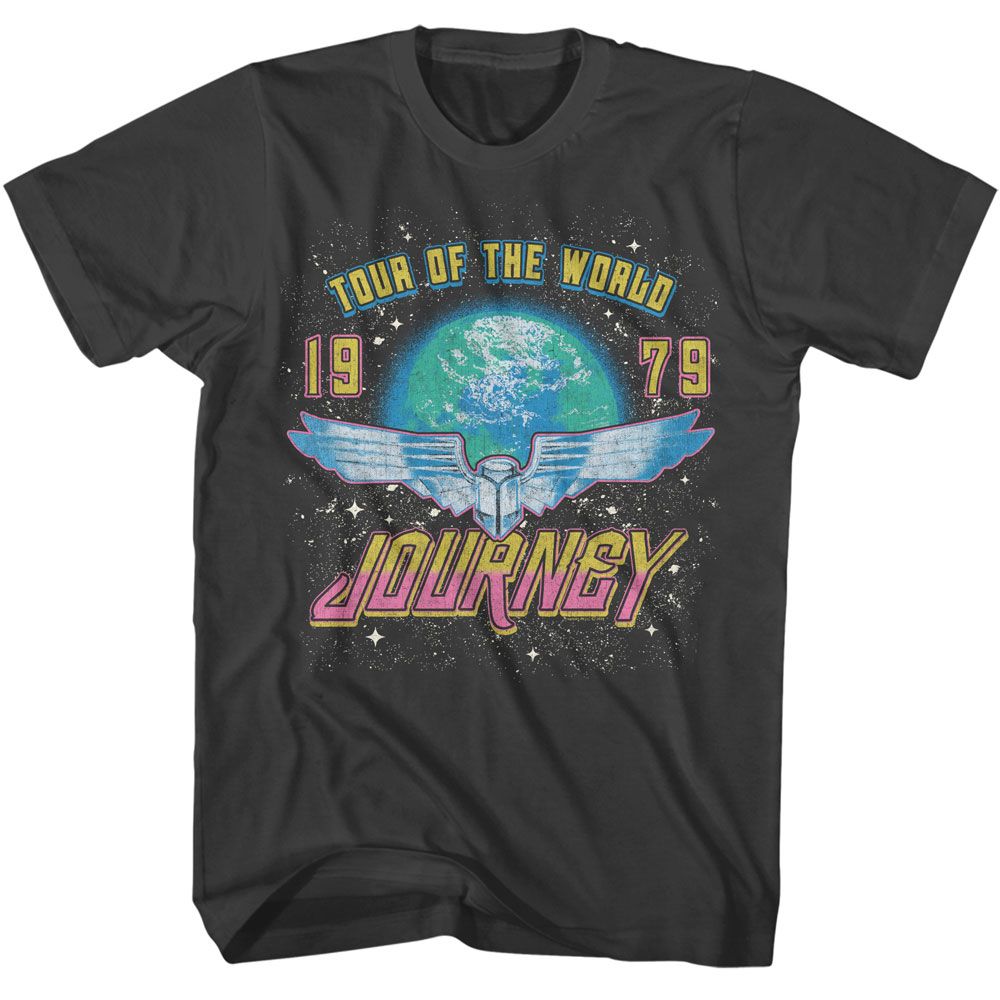 JOURNEY-JOURNEY TOUR OF THE WORLD-SMOKE ADULT S/S TSHIRT