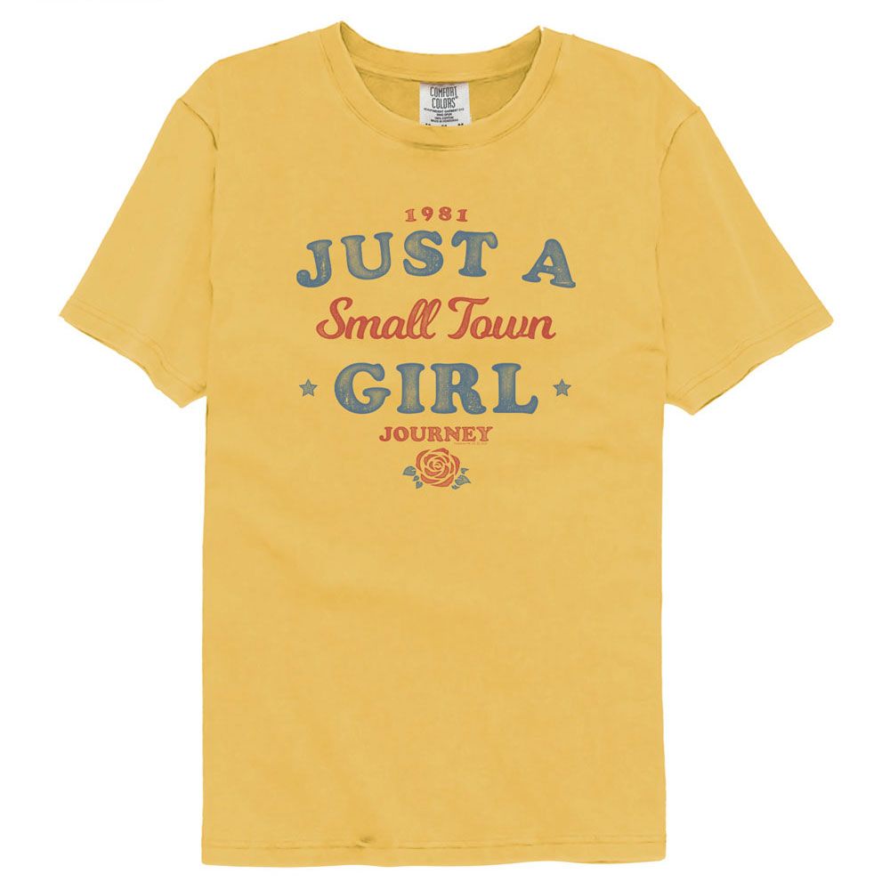 JOURNEY-JOURNEY SMALL TOWN GIRL-MUSTARD ADULT S/S COMFORT COLOR TSHIRT