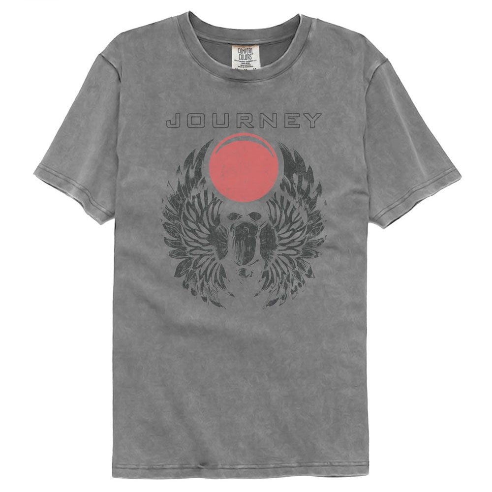 JOURNEY-JOURNEY MONOTONE SCARAB-GRAY ADULT S/S COMFORT COLOR TSHIRT