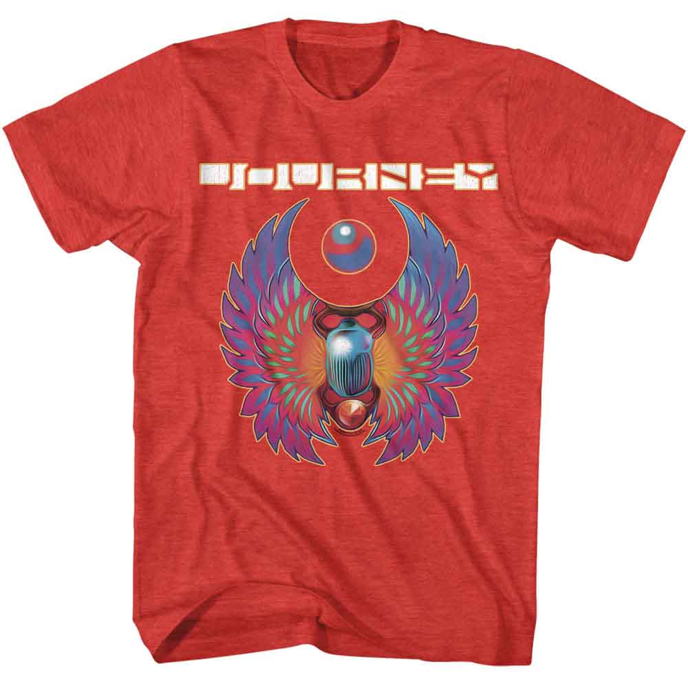 JOURNEY-JOURNEY SCARAB AND ORB-RED HEATHER ADULT S/S TSHIRT