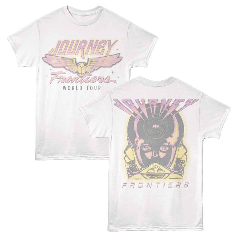 JOURNEY-JOURNEY FRONTIERS WORLD TOUR F B-WHITE ADULT S/S TSHIRT