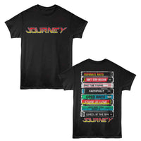 Thumbnail for JOURNEY-JOURNEY SONG CASSETTES-BLACK ADULT S/S TSHIRT