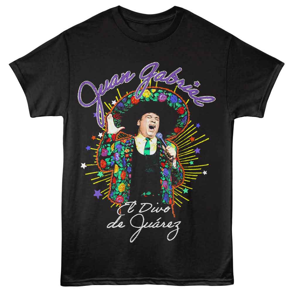 JUAN GABRIEL-JUAN GABRIEL EL DIVO-BLACK ADULT S/S TSHIRT