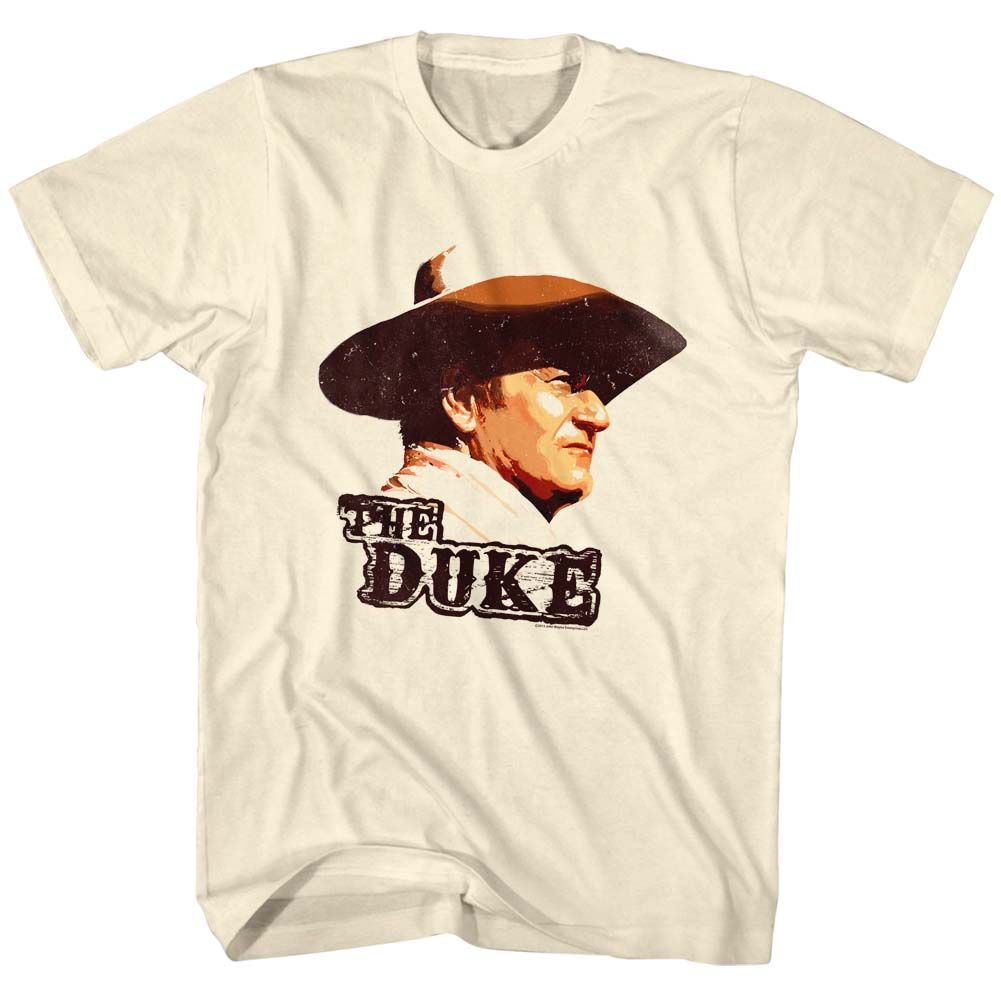 JOHN WAYNE-DUKE-NATURAL ADULT S/S TSHIRT