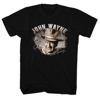 Thumbnail for JOHN WAYNE-POPPIN OUT-BLACK ADULT S/S TSHIRT