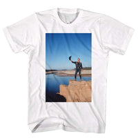 Thumbnail for JOHN WAYNE-LIVIN ON THE EGDE-WHITE ADULT S/S TSHIRT