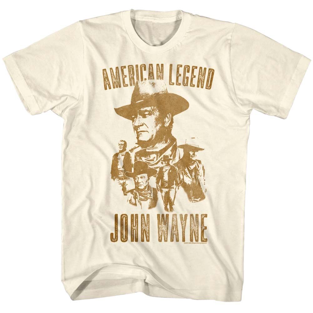 JOHN WAYNE-JOHN WAYNE-NATURAL ADULT S/S TSHIRT