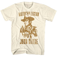 Thumbnail for JOHN WAYNE-JOHN WAYNE-NATURAL ADULT S/S TSHIRT