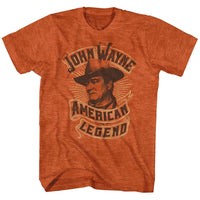 Thumbnail for JOHN WAYNE-BANNER-ANTIQUE ORANGE HEATHER ADULT S/S TSHIRT