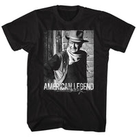 Thumbnail for JOHN WAYNE-A LEGEND-BLACK ADULT S/S TSHIRT