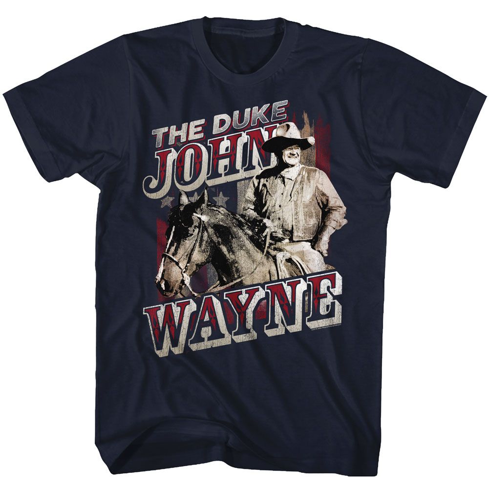 JOHN WAYNE-THE DUKE JOHN WAYNE-NAVY ADULT S/S TSHIRT