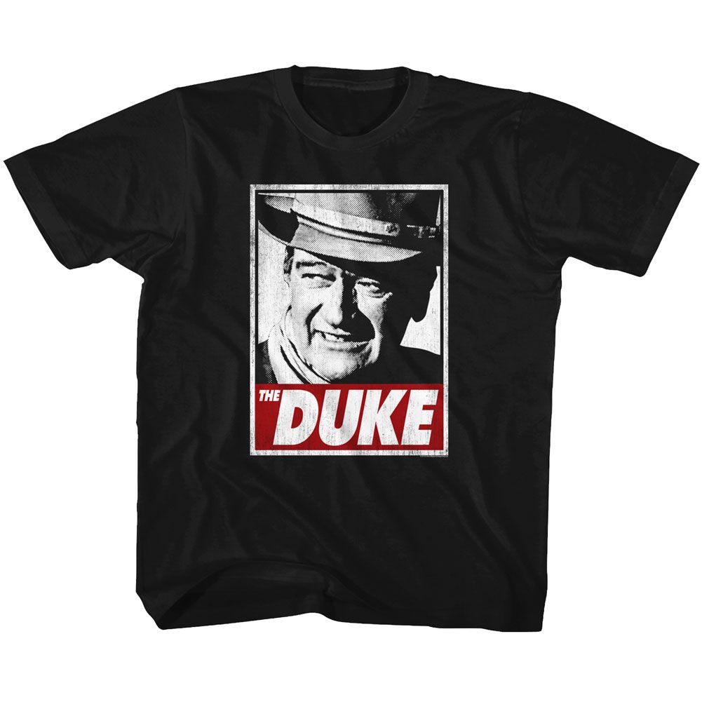 JOHN WAYNE-THA DUKE-BLACK YOUTH S/S TSHIRT