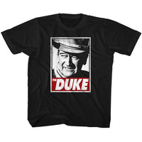 Thumbnail for JOHN WAYNE-THA DUKE-BLACK YOUTH S/S TSHIRT
