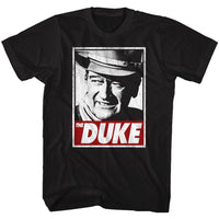 Thumbnail for JOHN WAYNE-THA DUKE-BLACK ADULT S/S TSHIRT