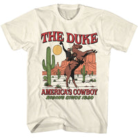 Thumbnail for JOHN WAYNE-JOHN WAYNE AMERICAS COWBOY-NATURAL ADULT S/S TSHIRT