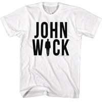 Thumbnail for JOHN WICK-JOHN WICK SILHOUETTE LOGO-WHITE ADULT S/S TSHIRT