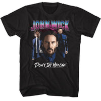 Thumbnail for JOHN WICK-JOHN WICK SHINY LIGHTING NO GUN-BLACK ADULT S/S TSHIRT