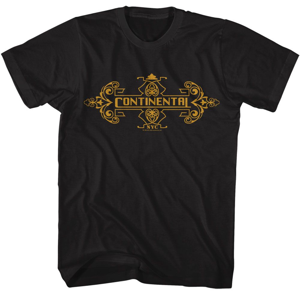 JOHN WICK-JOHN WICK CONTINENTAL NYC-BLACK ADULT S/S TSHIRT