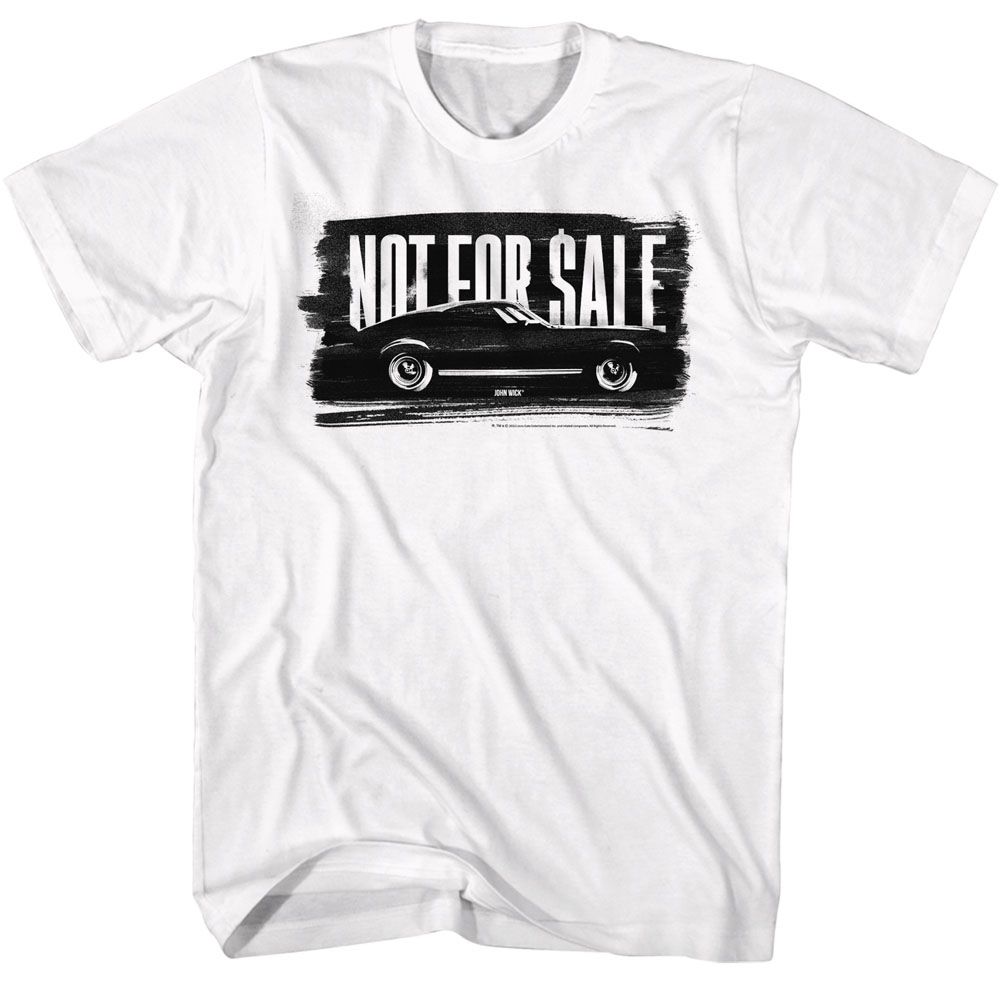 JOHN WICK-JOHN WICK NOT FOR SALE-WHITE ADULT S/S TSHIRT