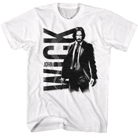 Thumbnail for JOHN WICK-JOHN WICK BW JOHN WICK-WHITE ADULT S/S TSHIRT