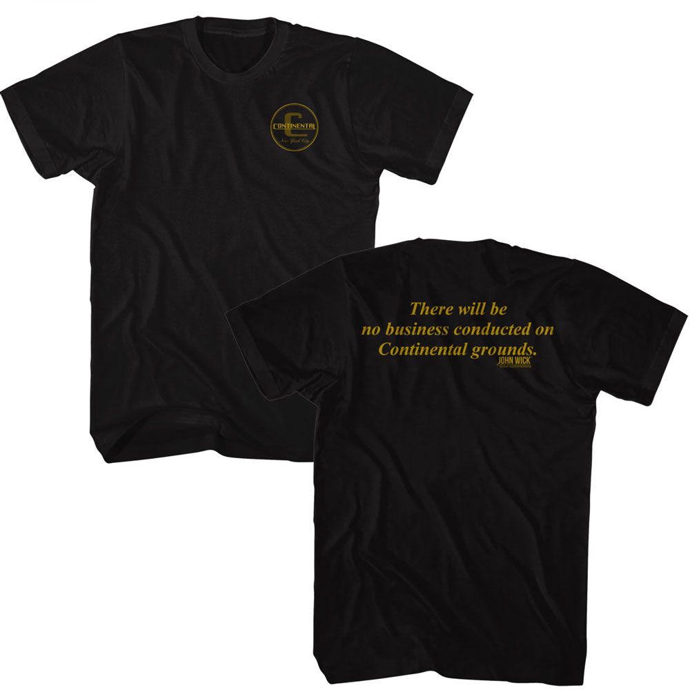 JOHN WICK-JOHN WICK CONTINENTAL LOCATIONS-BLACK ADULT S/S TSHIRT