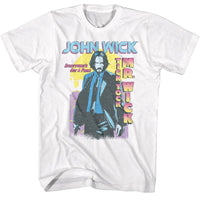 Thumbnail for JOHN WICK-JOHN WICK TICK TOCK MR WICK GRADIENT-WHITE ADULT S/S TSHIRT