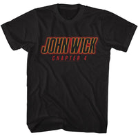 Thumbnail for JOHN WICK-JOHN WICK CHAPTER 4 LOGO-BLACK ADULT S/S TSHIRT