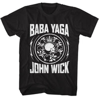 Thumbnail for JOHN WICK-JOHN WICK BABA YAGA COIN-BLACK ADULT S/S TSHIRT