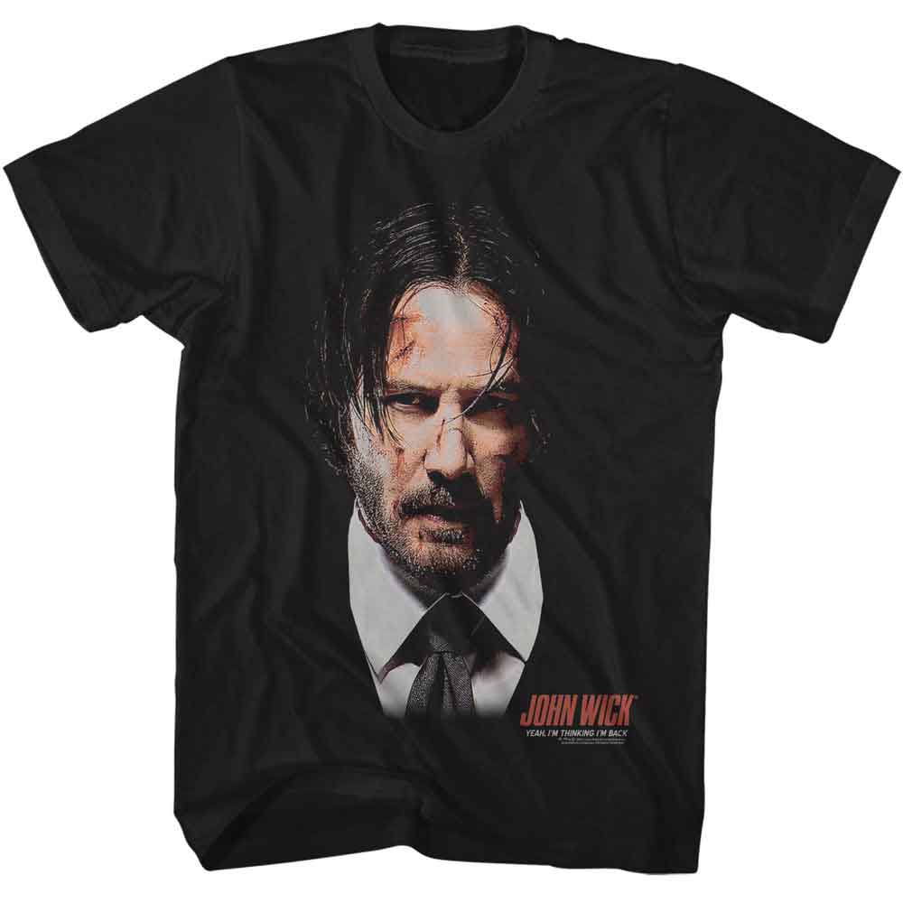 JOHN WICK-JOHN WICK LARGE WITH LOGO-BLACK ADULT S/S TSHIRT