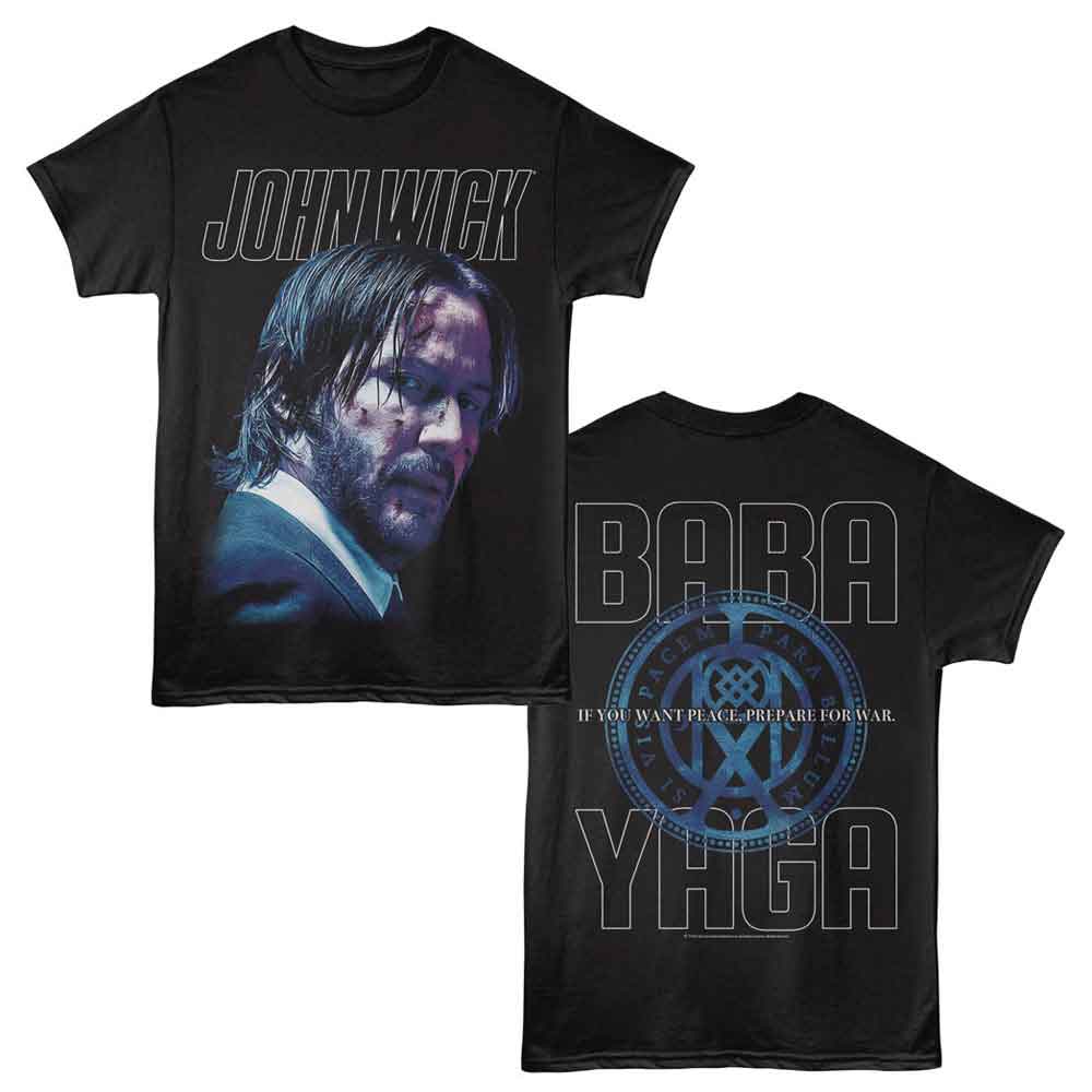 JOHN WICK-JOHN WICK IF YOU WANT PEACE-BLACK ADULT S/S TSHIRT ***F&B***