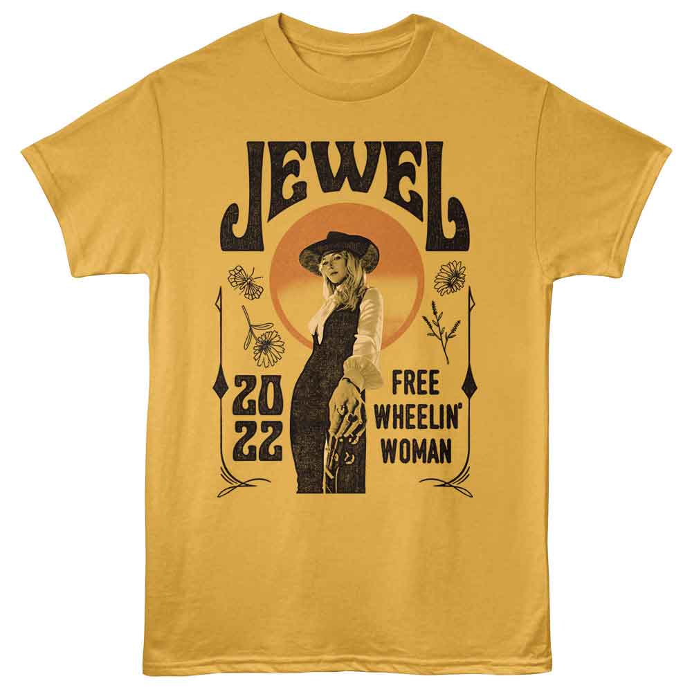JEWEL-JEWEL FREEWHEELIN VINTAGE-GINGER ADULT S/S TSHIRT