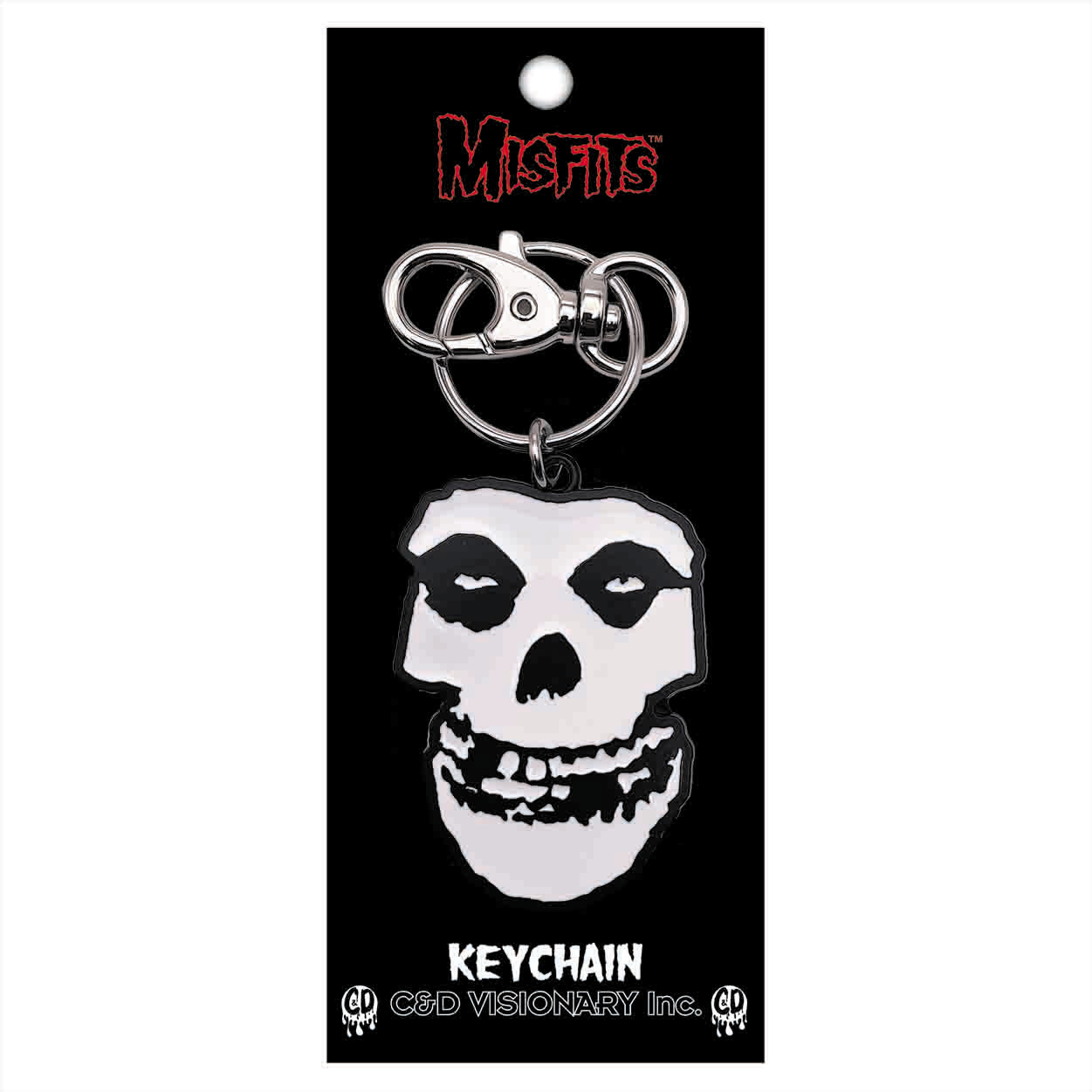 Misfits Skull Logo Enamel Keychain - 3 pc prepack