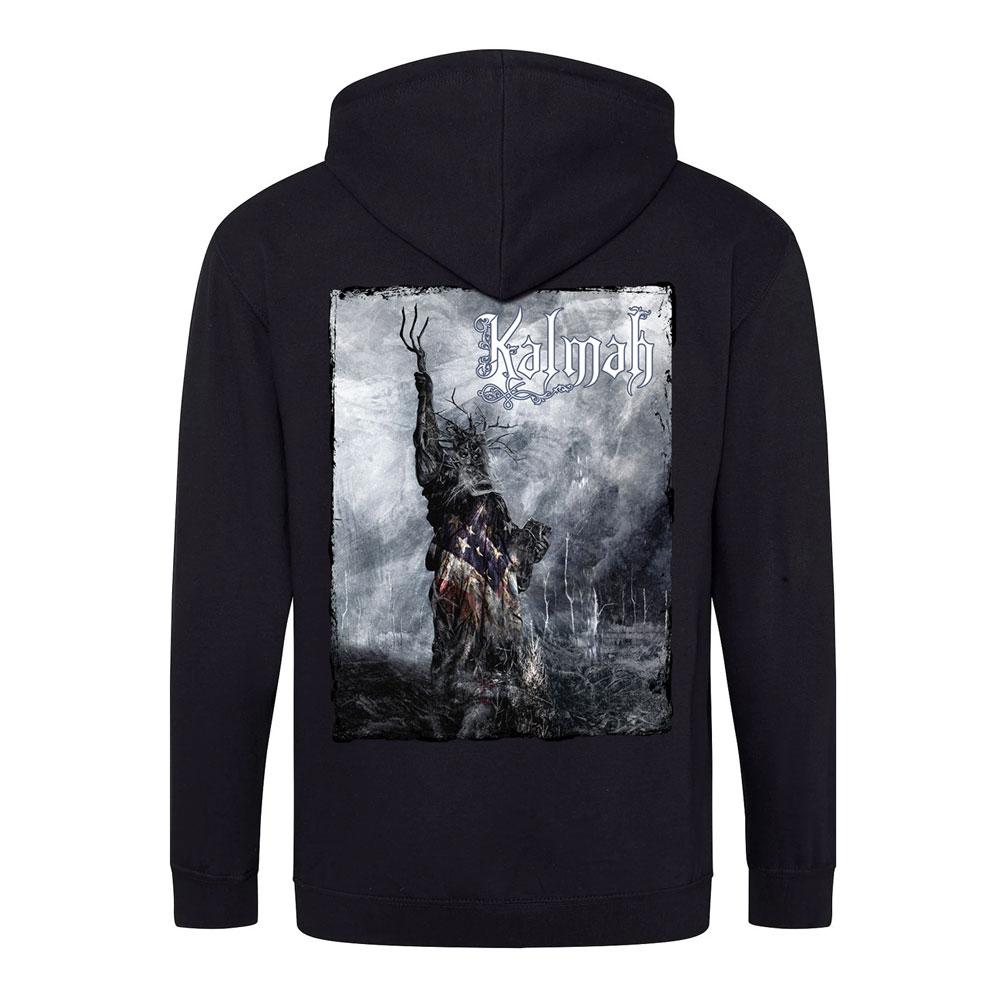 Kalmah Logo Heroes to U.S. 2019 NA Tour Image Zip Hoodie