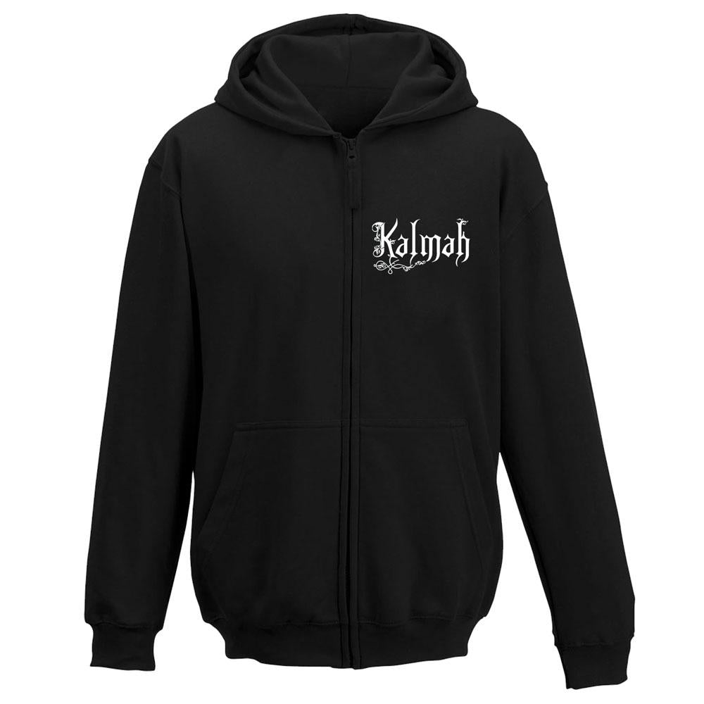 Kalmah Logo Heroes to U.S. 2019 NA Tour Image Zip Hoodie