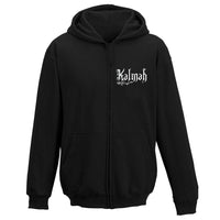 Thumbnail for Kalmah Logo Heroes to U.S. 2019 NA Tour Image Zip Hoodie