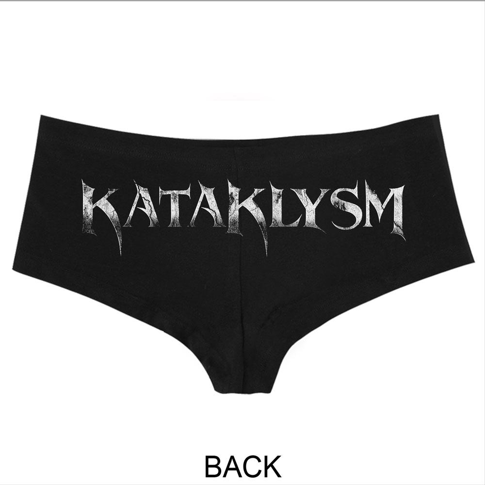 Kataklysm Skull Black Booty Shorts Underwear