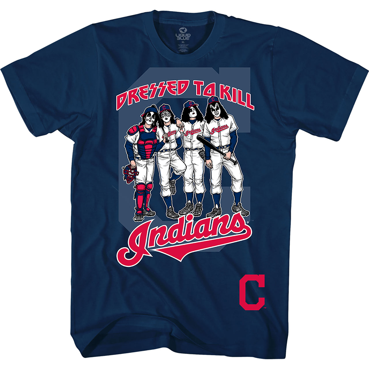 Cleveland Indians Dressed to Kill Navy T-Shirt