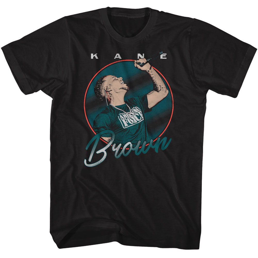 KANE BROWN-KANE BROWN IN CIRCLE-BLACK ADULT S/S TSHIRT